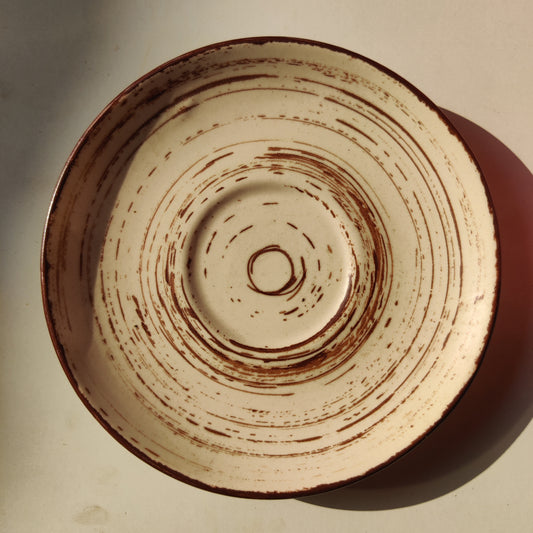 Tribal Ceramic Saucers - Set of 2